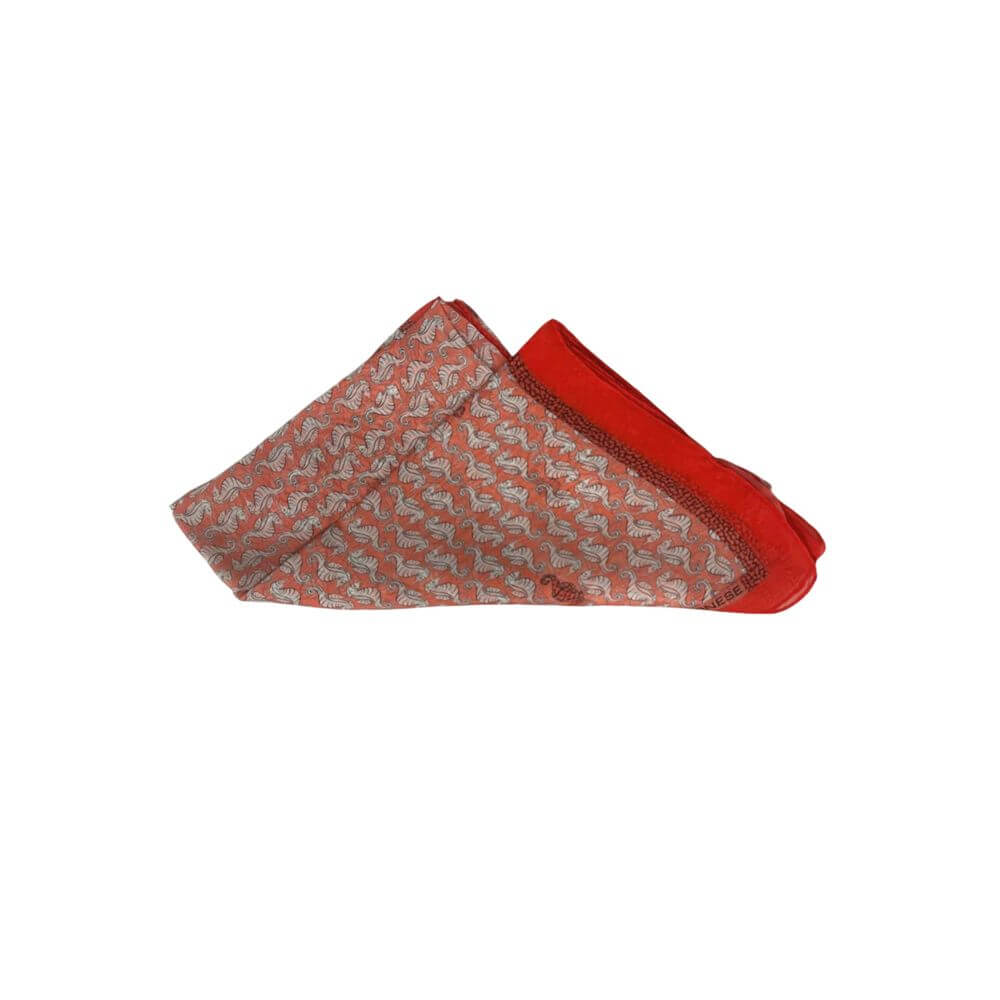 Borbonese Red Silk Women Scarf 1728,67345744032,Accessories,Borbonese,Multicolor,New with tags,Scarves - Accessories,Scarves - Scarves - Accessories,Women