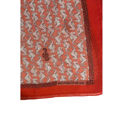 Borbonese Red Silk Women Scarf 1728,67345744032,Accessories,Borbonese,Multicolor,New with tags,Scarves - Accessories,Scarves - Scarves - Accessories,Women