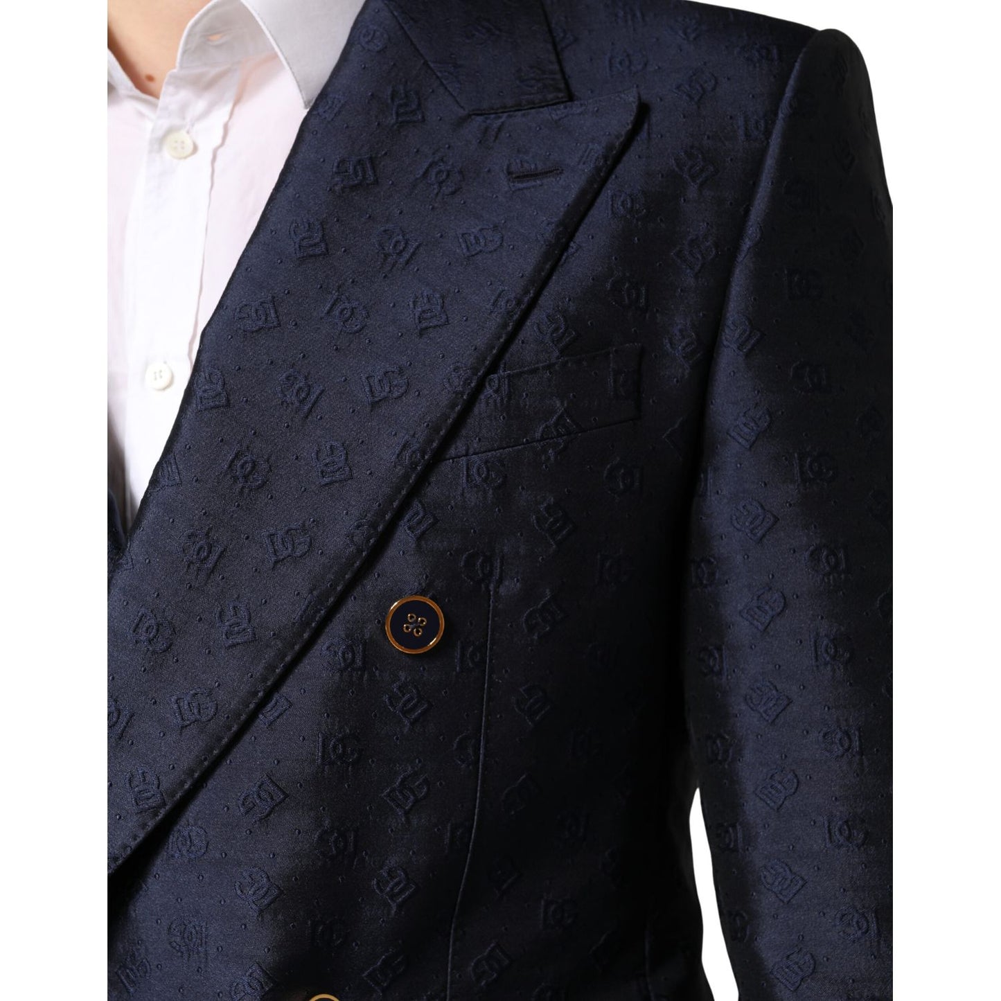 Dolce & Gabbana Dark Blue Double Breasted SICILIA 2 PC Suit