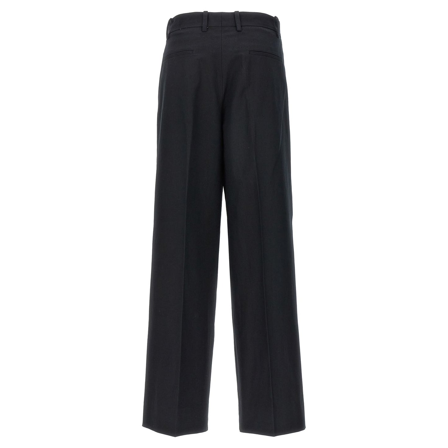 Armarium Black Cotton Casual Pants