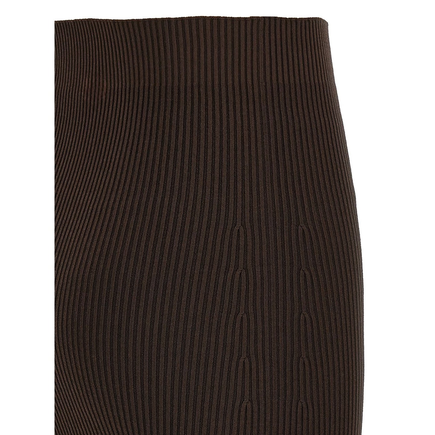 Max Mara Brown Viscose Mini Skirt