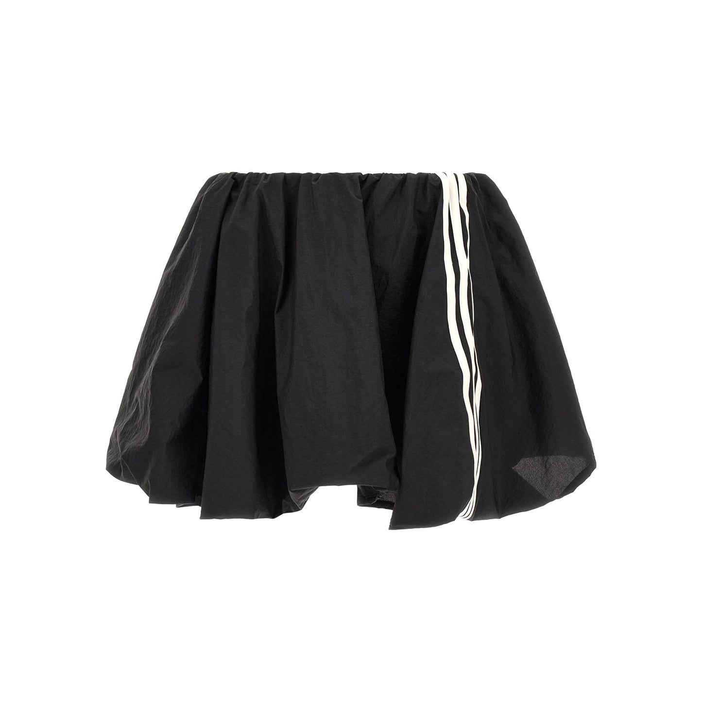 Y-3 Black Polyamide Long Skirt