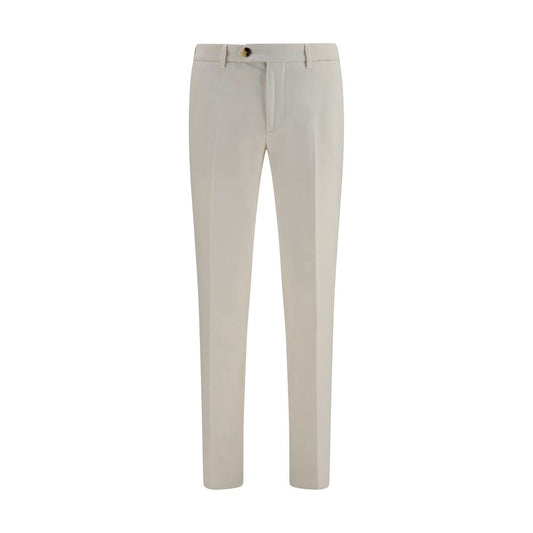 Brunello Cucinelli White Cotton Casual Pants