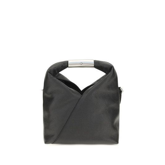 MM6 Black Calf Leather Bos Taurus Shoulder Bag