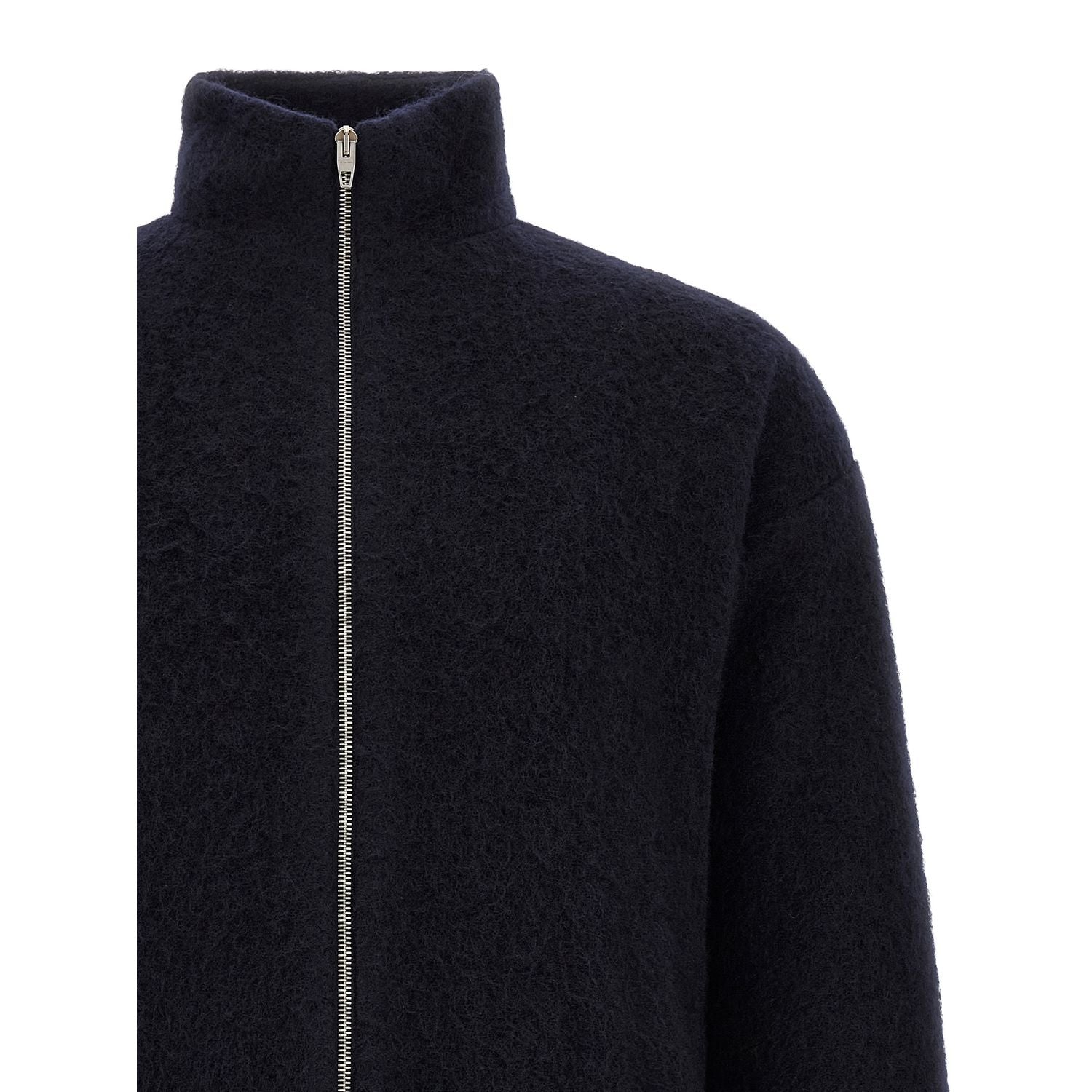 Jil Sander Blue Wool Sweatshirt