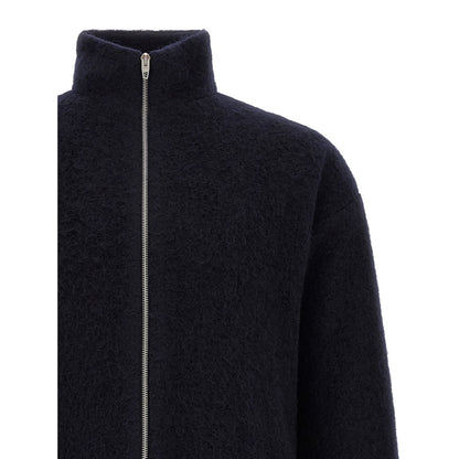 Jil Sander Blue Wool Sweatshirt