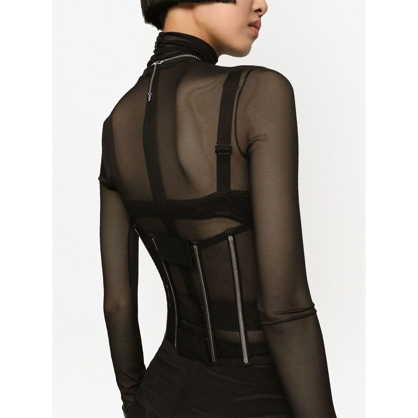 Dolce & Gabbana Tulle corset belt with boning