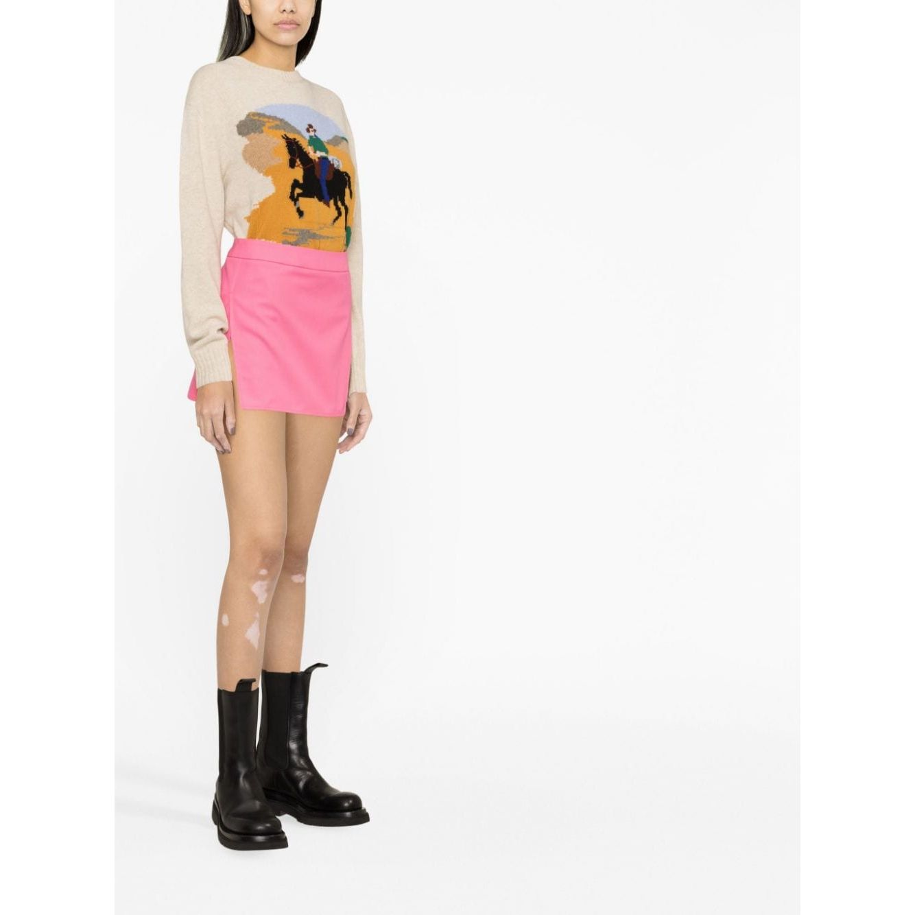 Palm Angels Skirts Fuchsia