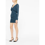 Saint Laurent draped mini dress Dresses