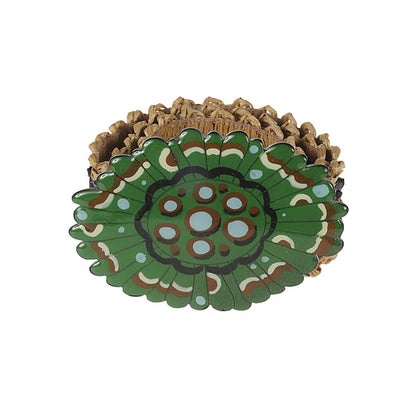 Exquisite J Striped raffia belt Belts