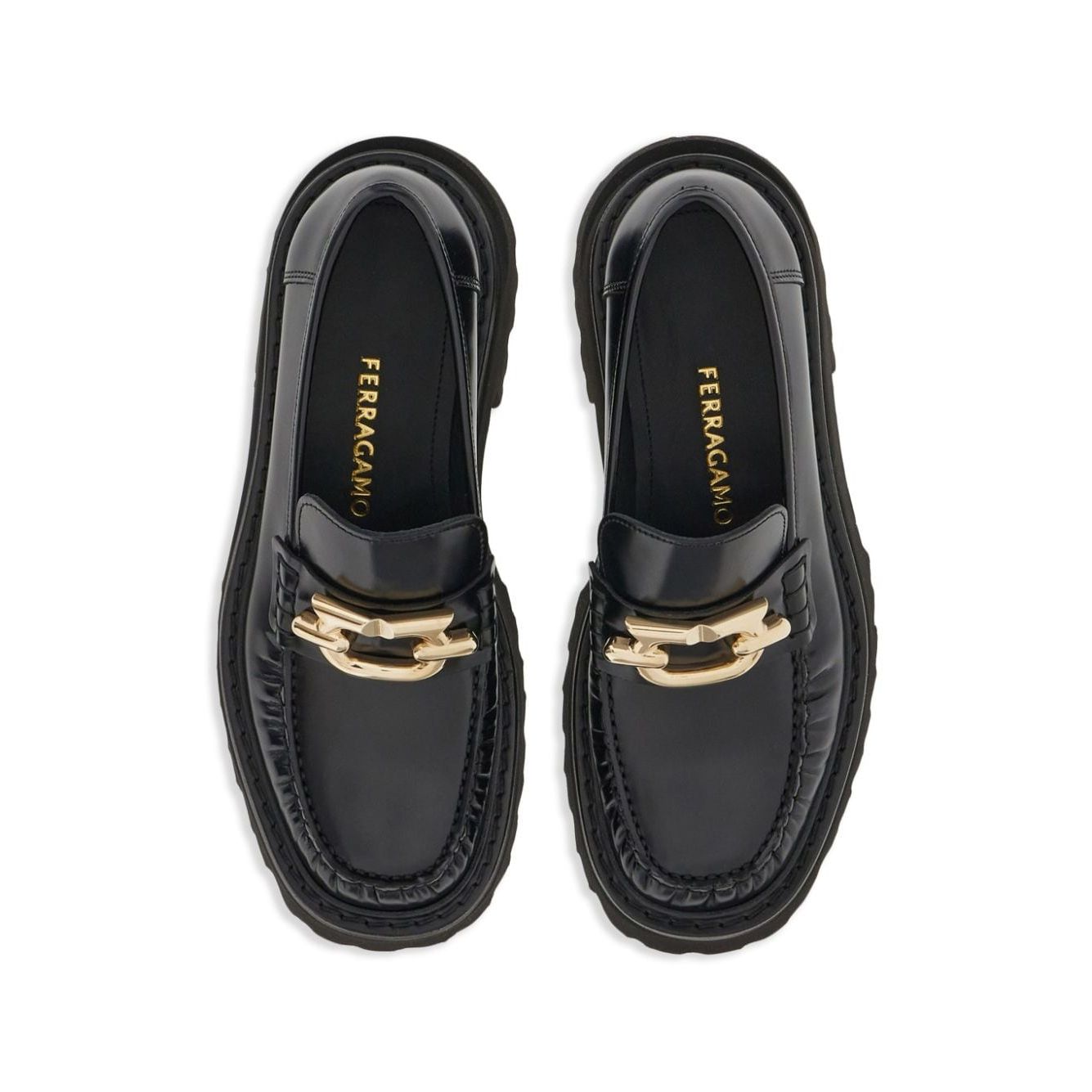 Ferragamo Gancini-buckle Leather Loafers Boots