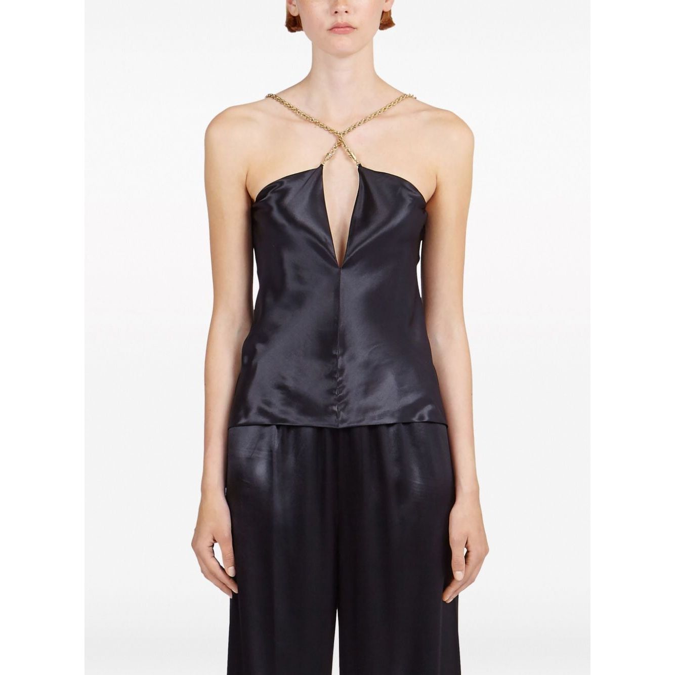 Ferragamo Top Black Topwear