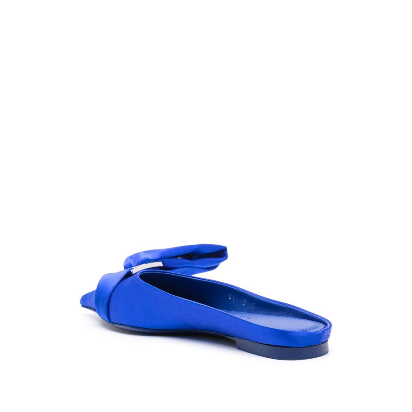 Ferragamo asymmetric-bow Satin Mules