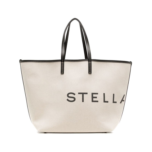 Stella McCartney Logo canvas tote bag