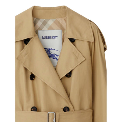 Burberry Belted Cotton Trench Coat Coats