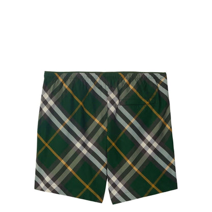 Burberry checkered twill swim shorts