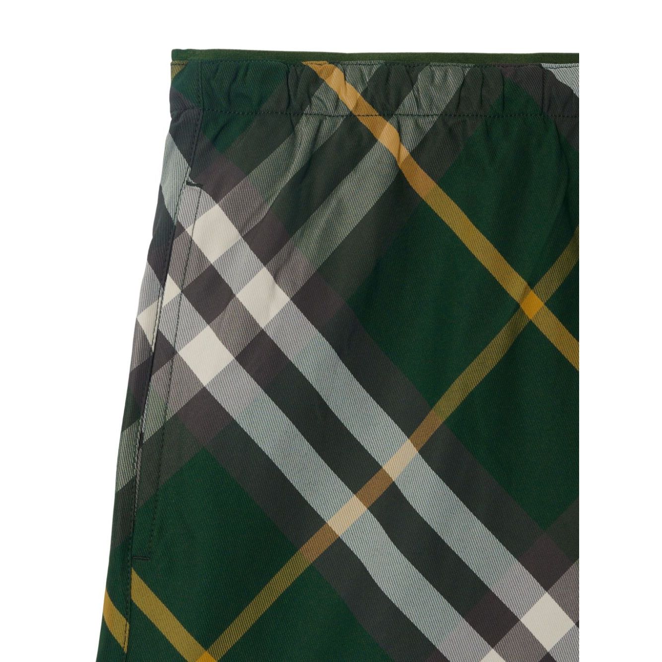 Burberry checkered twill swim shorts