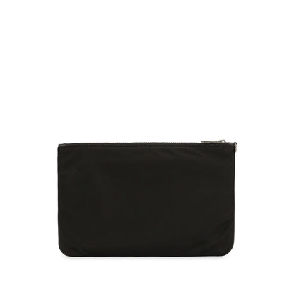 Dolce & Gabbana Nylon pouch with rubberized logo