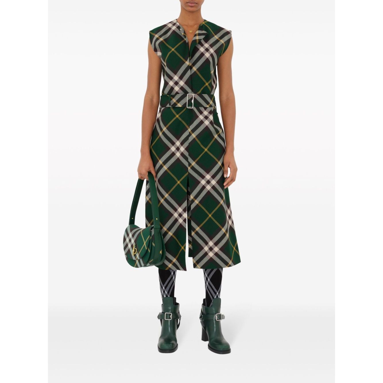 Burberry Nova Check Midi Dress