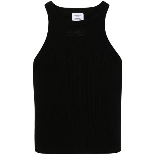 Vetements Top Black Topwear
