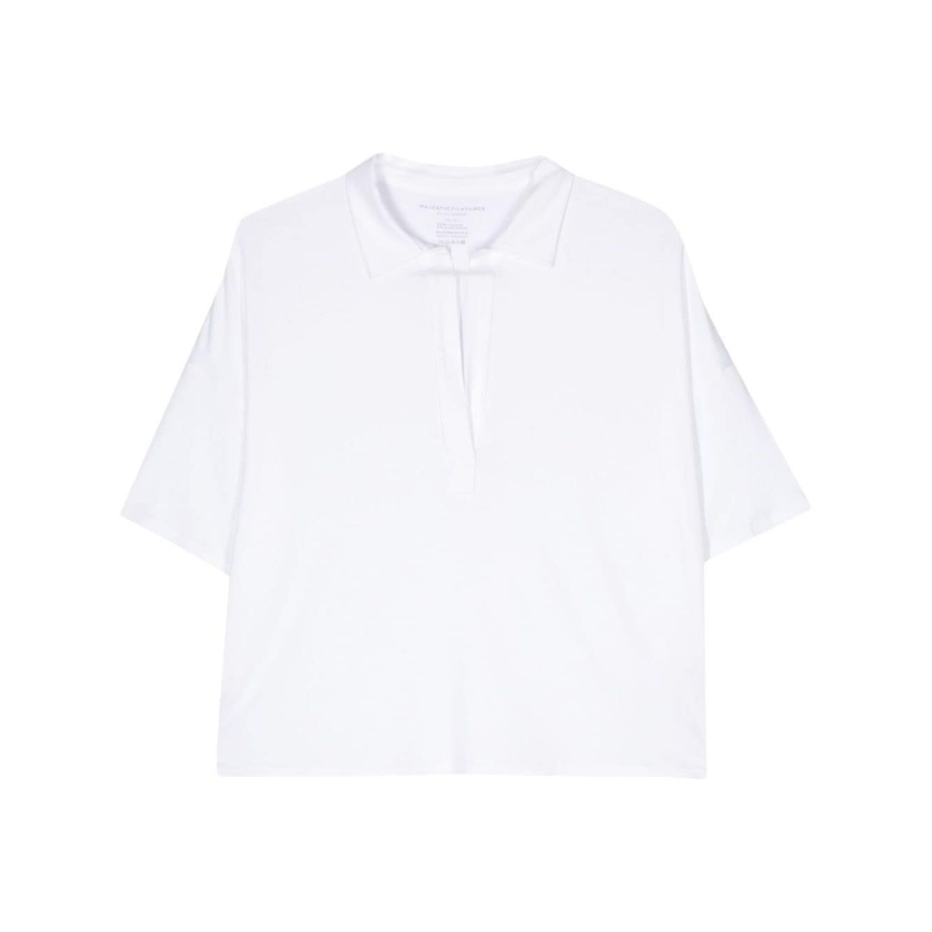 Majestic T-shirts and Polos White Topwear