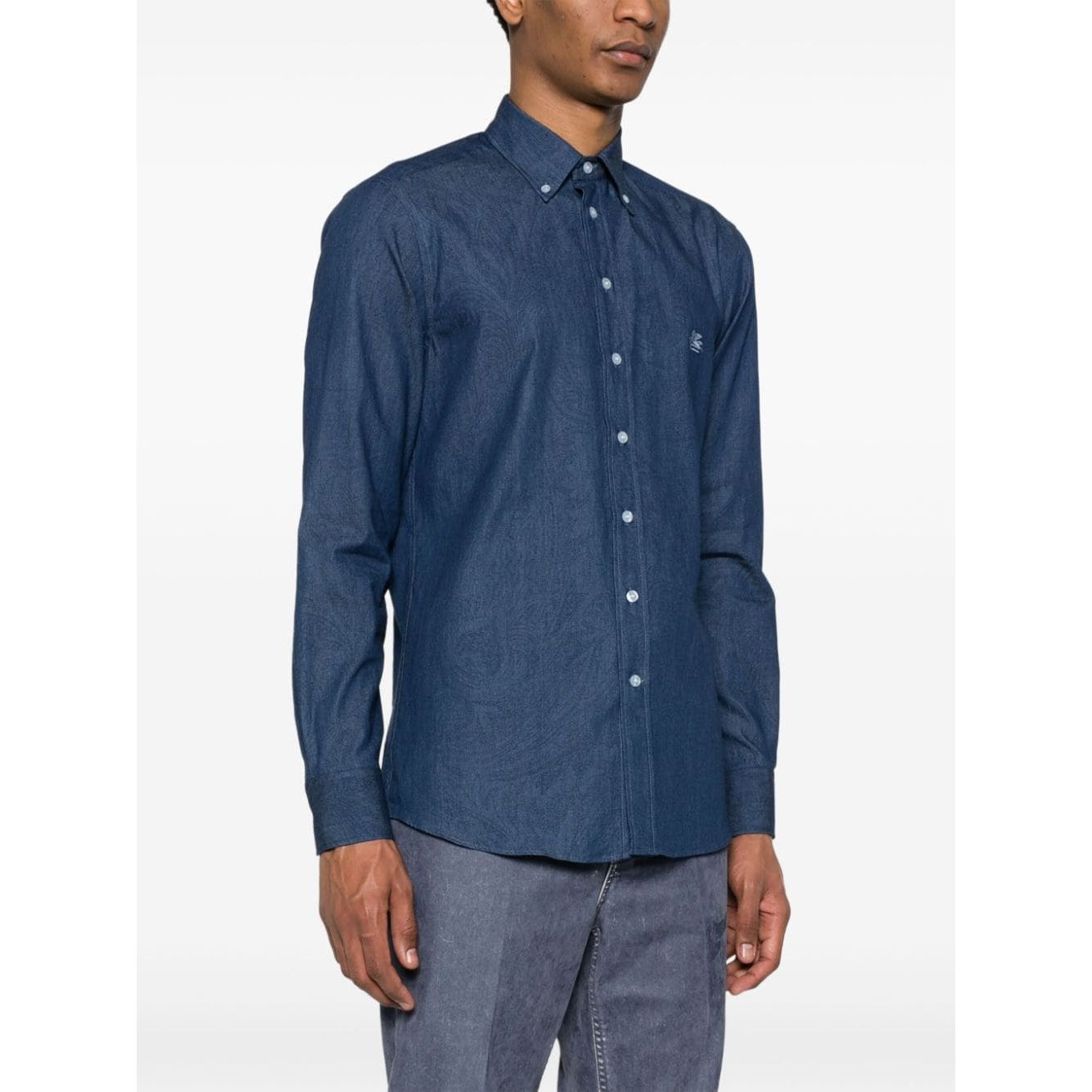 Etro Shirts Blue Shirts