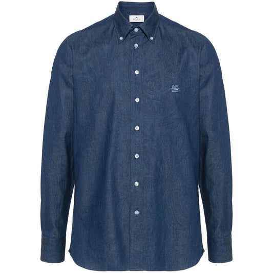 Etro Shirts Blue Shirts