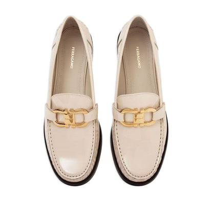 Ferragamo Gancini leather loafers Moccasins