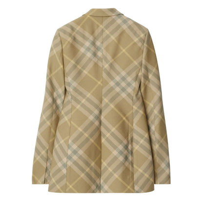 Burberry checked tailored single-breasted blazer Jackets