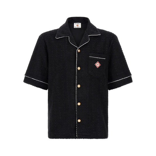 Casablanca Black Cotton Pattern Shirt