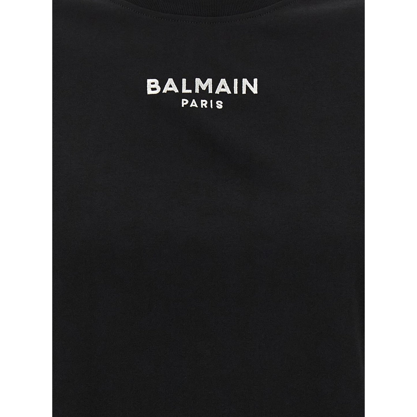Balmain Black Cotton T-Shirt