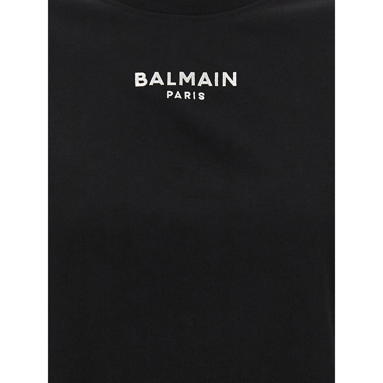 Balmain Black Cotton T-Shirt