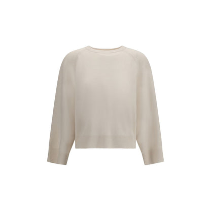 Brunello Cucinelli White Cashmere Sweater