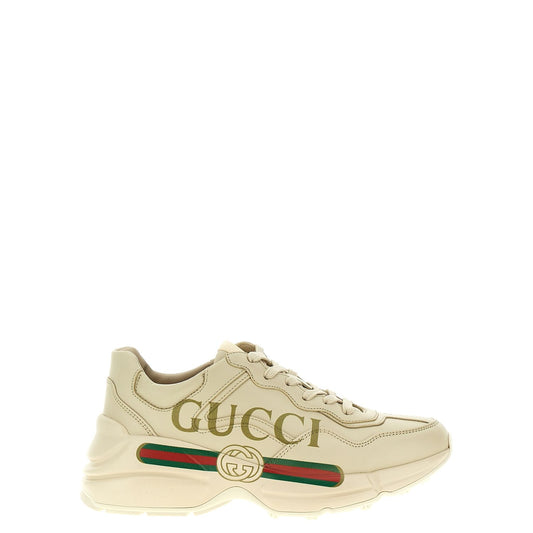 Gucci White Calfskin Chunky Sneakers
