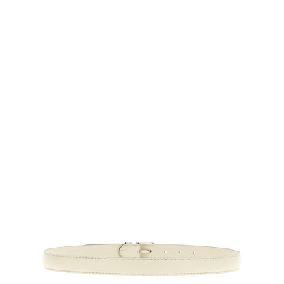 TOTEME White Leather Regular Belt