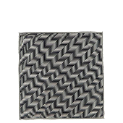 Brunello Cucinelli Gray Silk Pocket Square