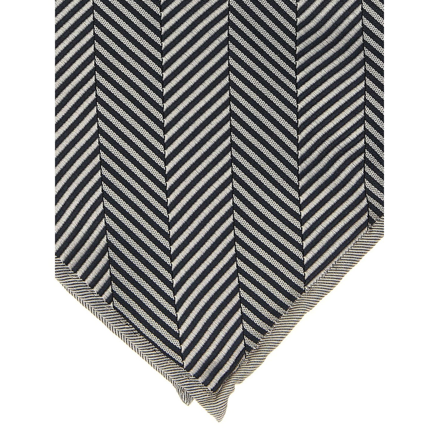 Brunello Cucinelli Gray Silk Pocket Square
