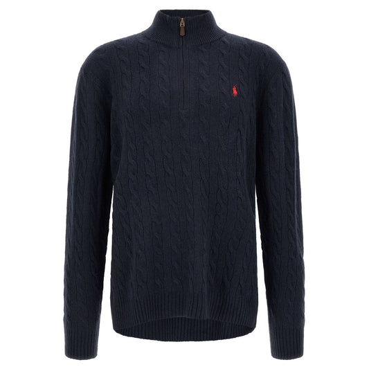 Polo Ralph Lauren Blue Wool Cardigan