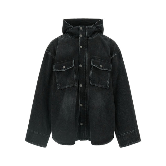 Balenciaga Black Cotton Denim Jacket