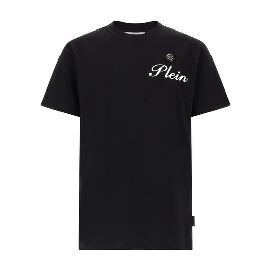 Philipp Plein Black Cotton T-Shirt