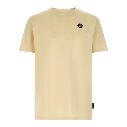 Philipp Plein Beige Cotton T-Shirt
