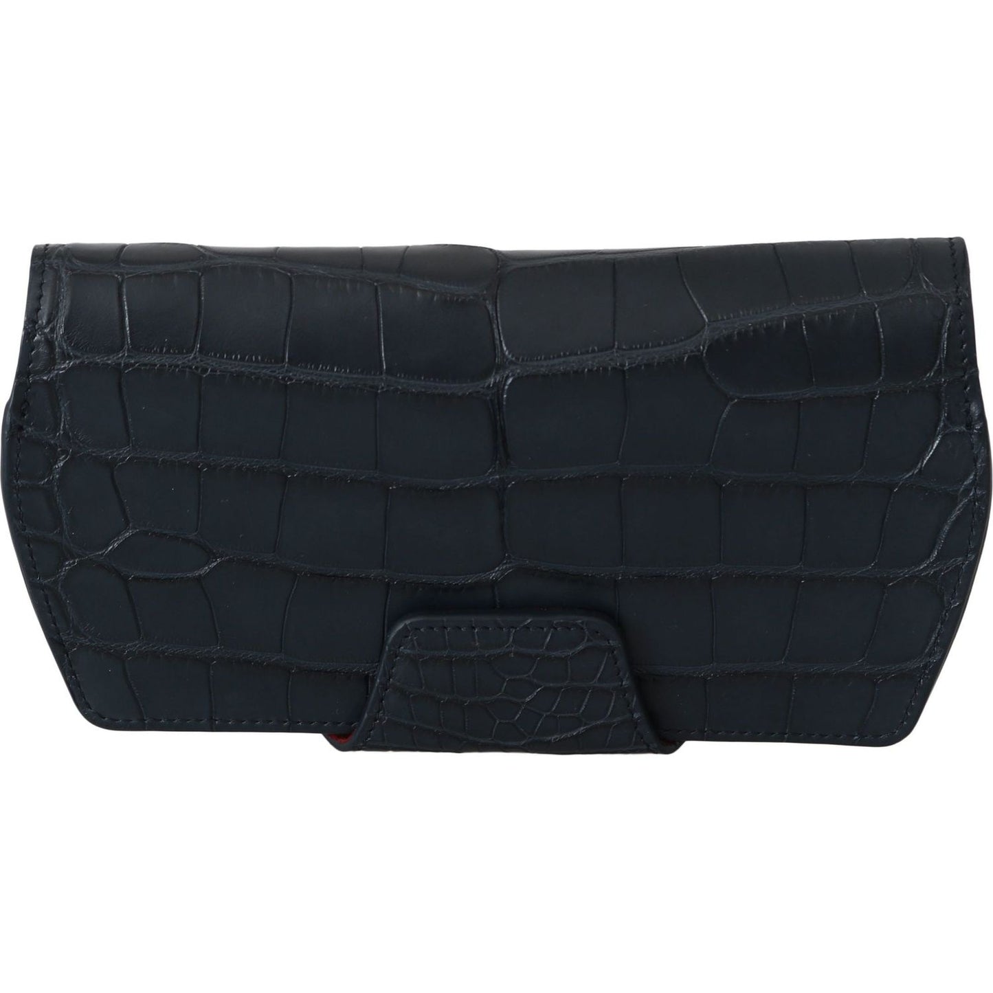 Dolce & Gabbana Blue Crocodile Eyewear Sunglasses Case Cover Pouch leather accessories