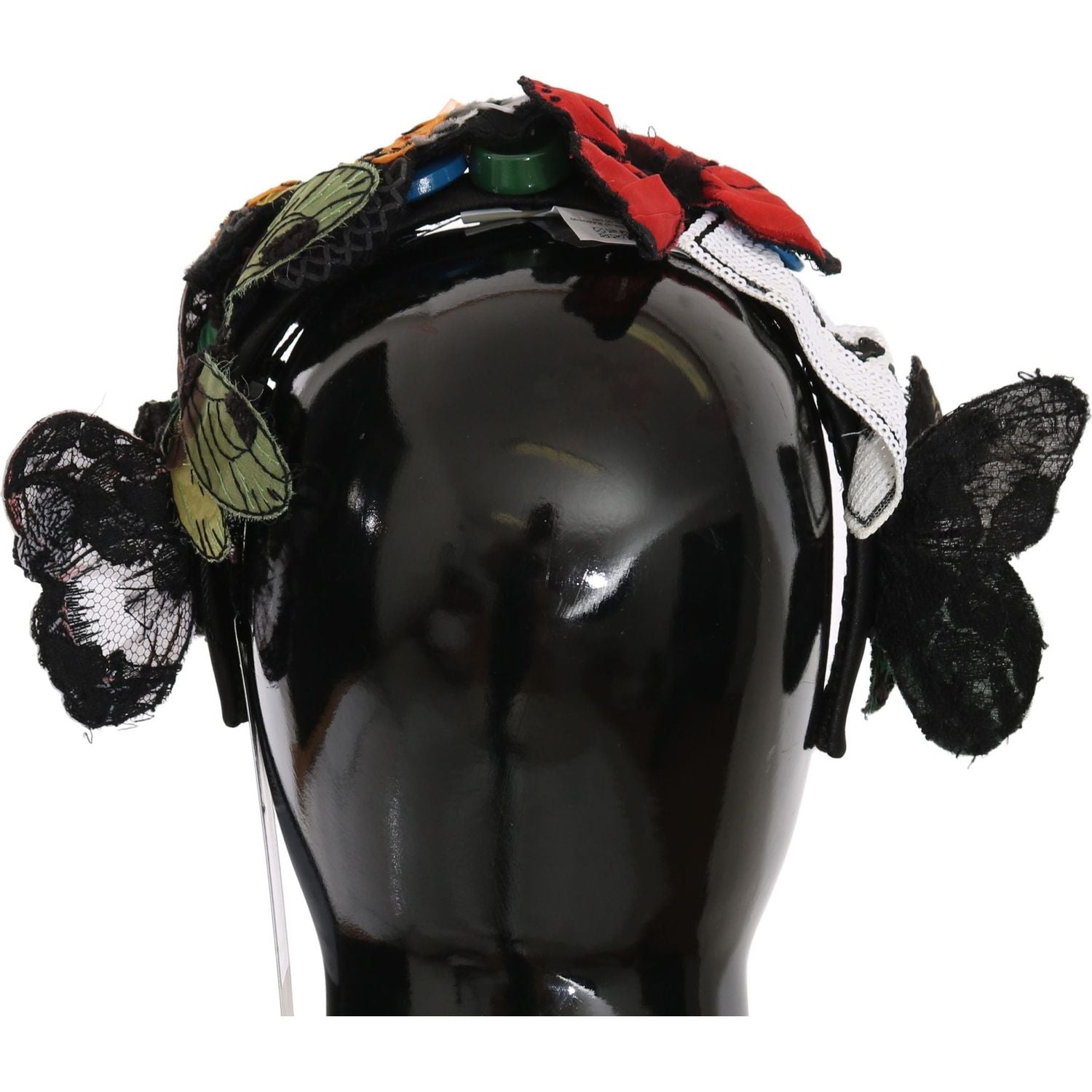 Dolce & Gabbana Tiara Floral Butterfly Sequin Diadem Headband