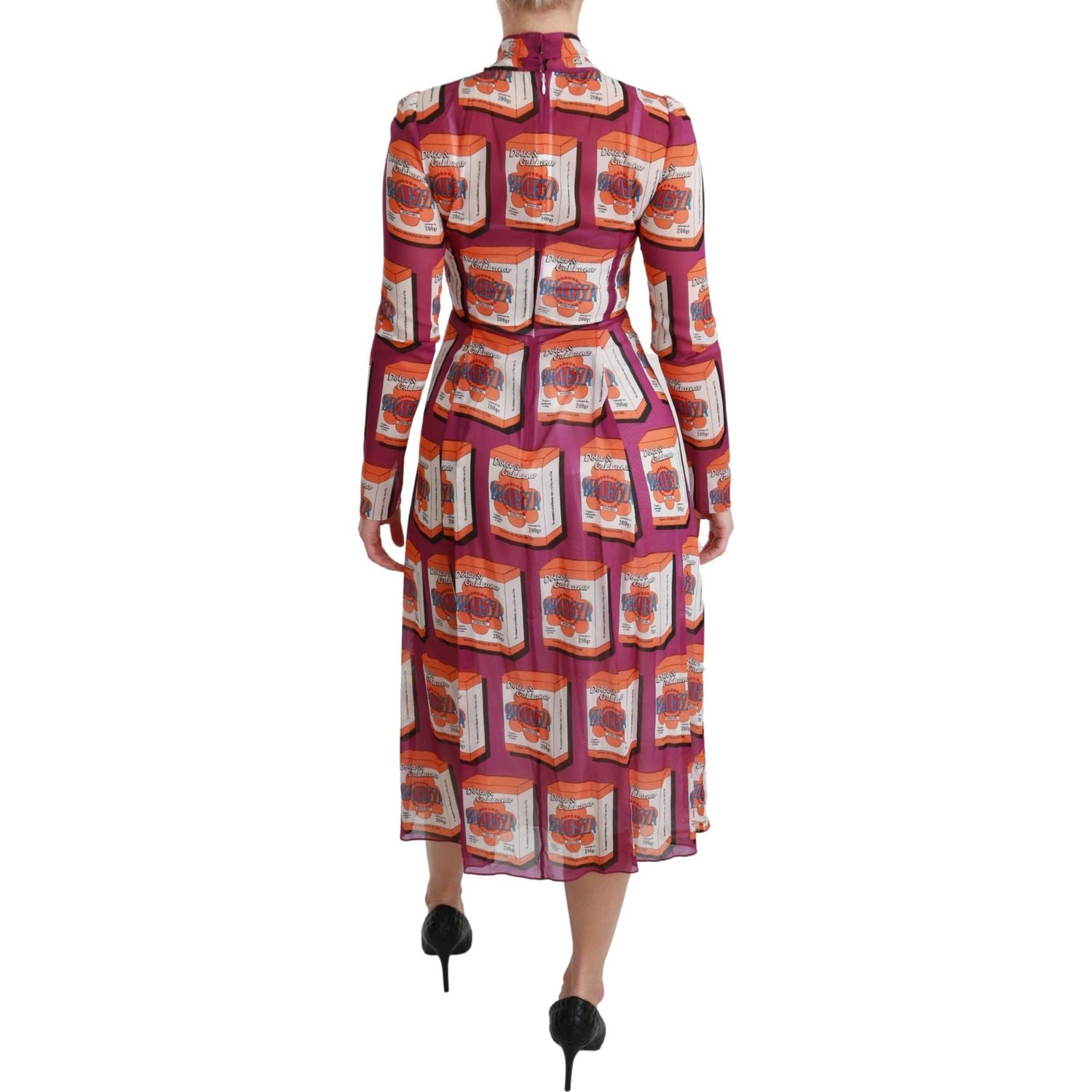 优雅 Bellezza 印花真丝长裙