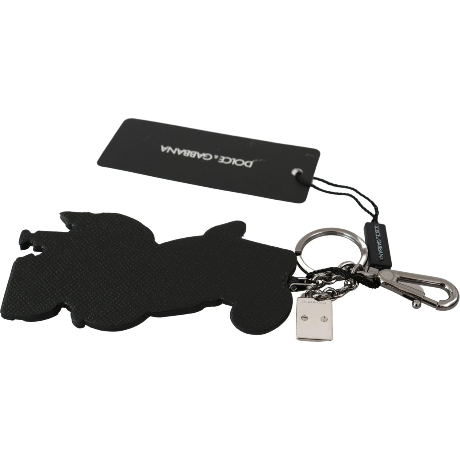 سلسلة مفاتيح أنيقة من الجلد مع لمسات نحاسية من دولتشي آند غابانا