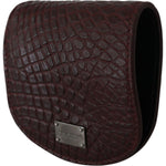 Dolce & Gabbana Brown Exotic Skin Pocket Condom Case Holder Condom Case