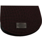 Dolce & Gabbana Brown Exotic Skin Pocket Condom Case Holder Condom Case