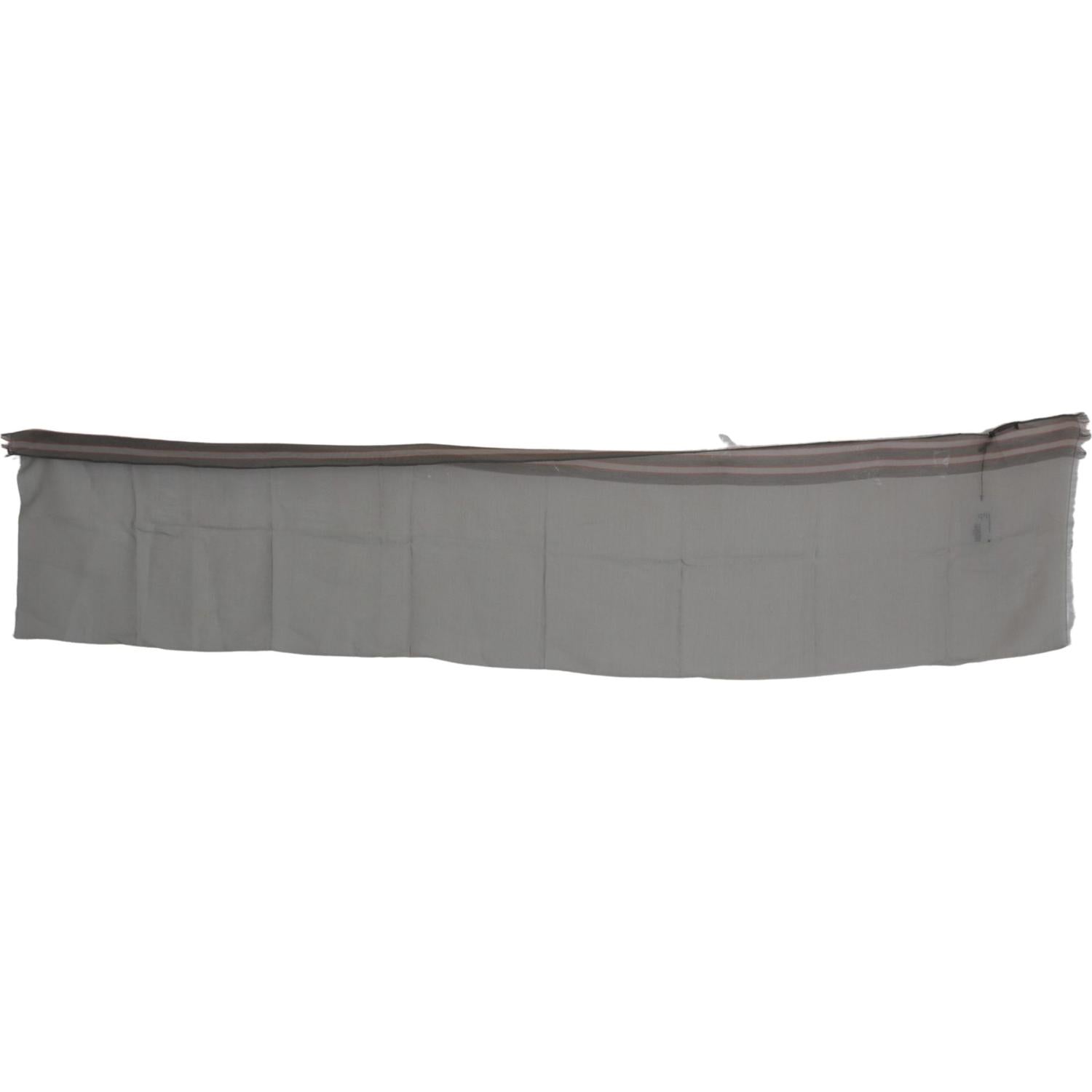 优雅灰色棉质男士围巾