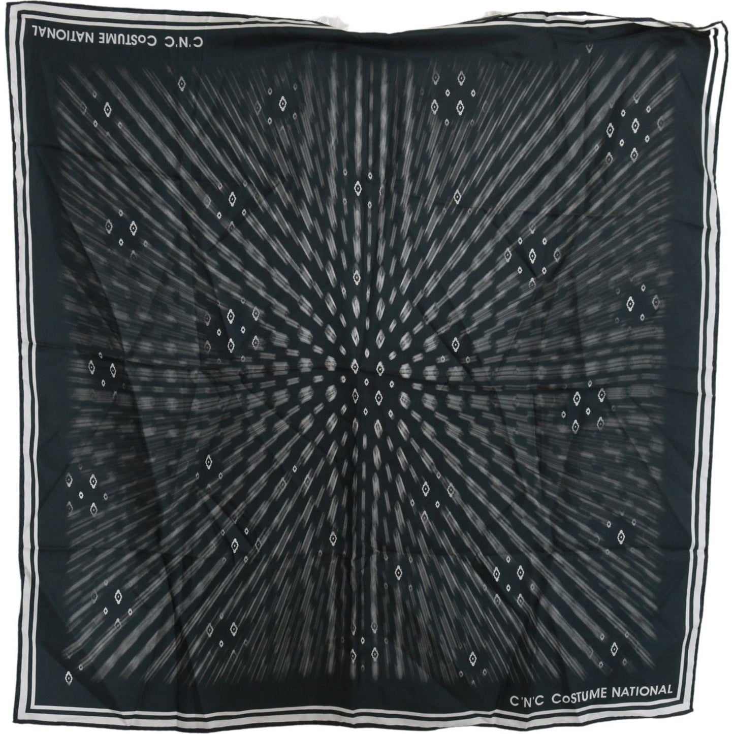 Costume National Blue Foulard Silk Women Scarf Silk Scarves