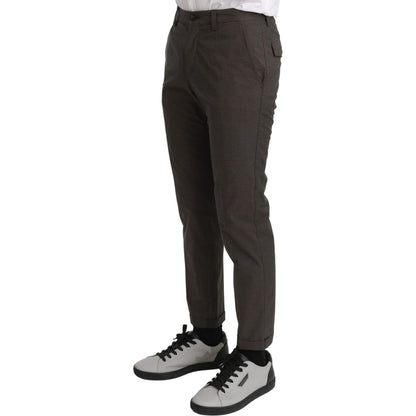 Dolce & Gabbana Brown Casual Mens Trouser 100% Cotton Pants